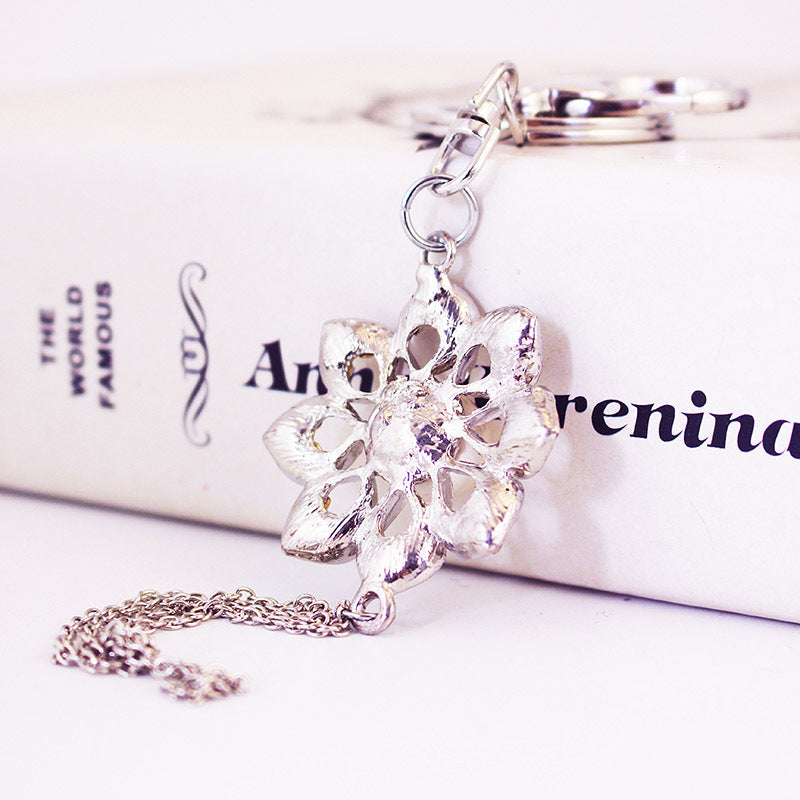 Wholesale Pearl Flower Crystal Zinc Alloy Keychains